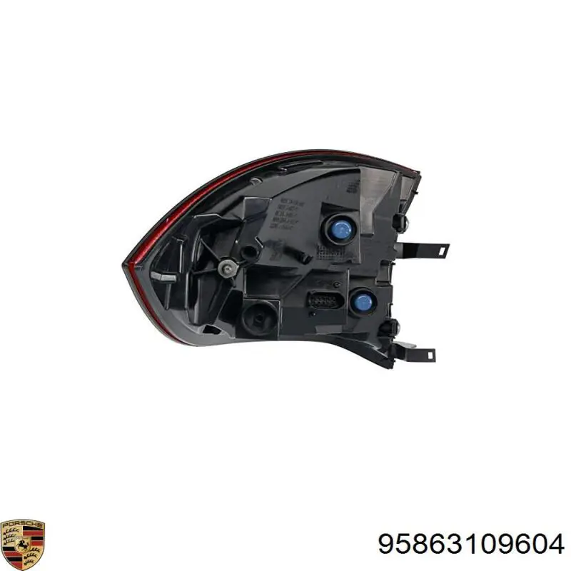 95863109601 Porsche Lanterna traseira direita externa