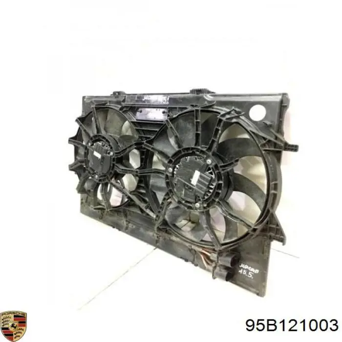 95B121003E VAG Difusor do radiador de esfriamento, montado com motor e roda de aletas