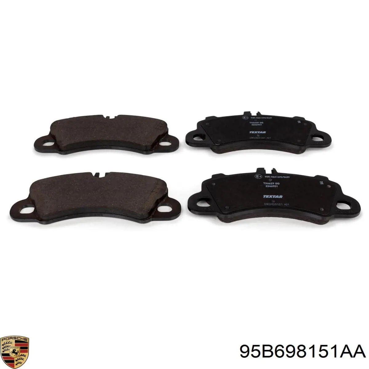 Sapatas do freio dianteiras de disco Porsche 95B698151AA preço, a partir de 58,53 USD