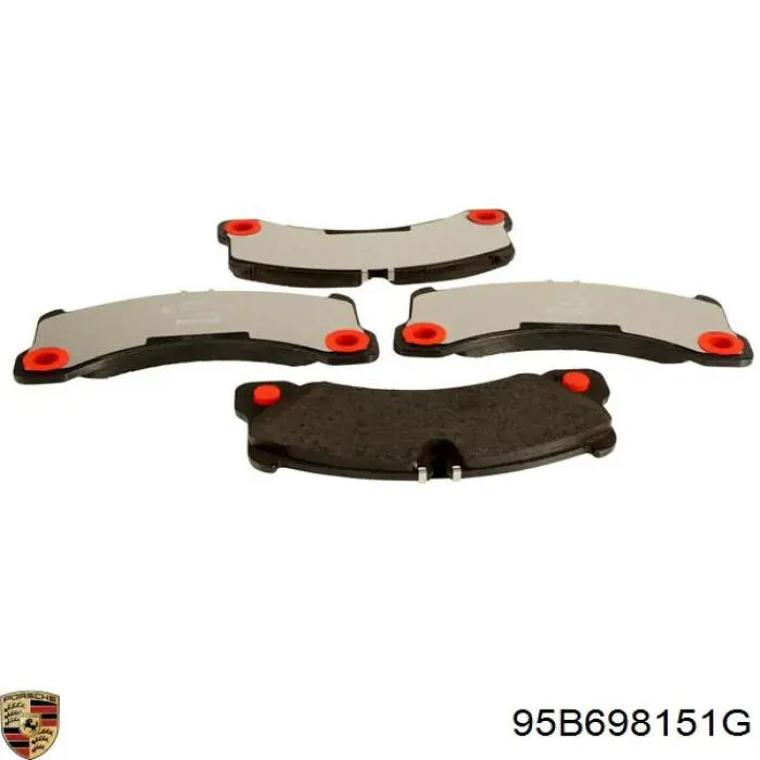 Sapatas do freio dianteiras de disco Porsche 95B698151G preço, a partir de 91,57 USD