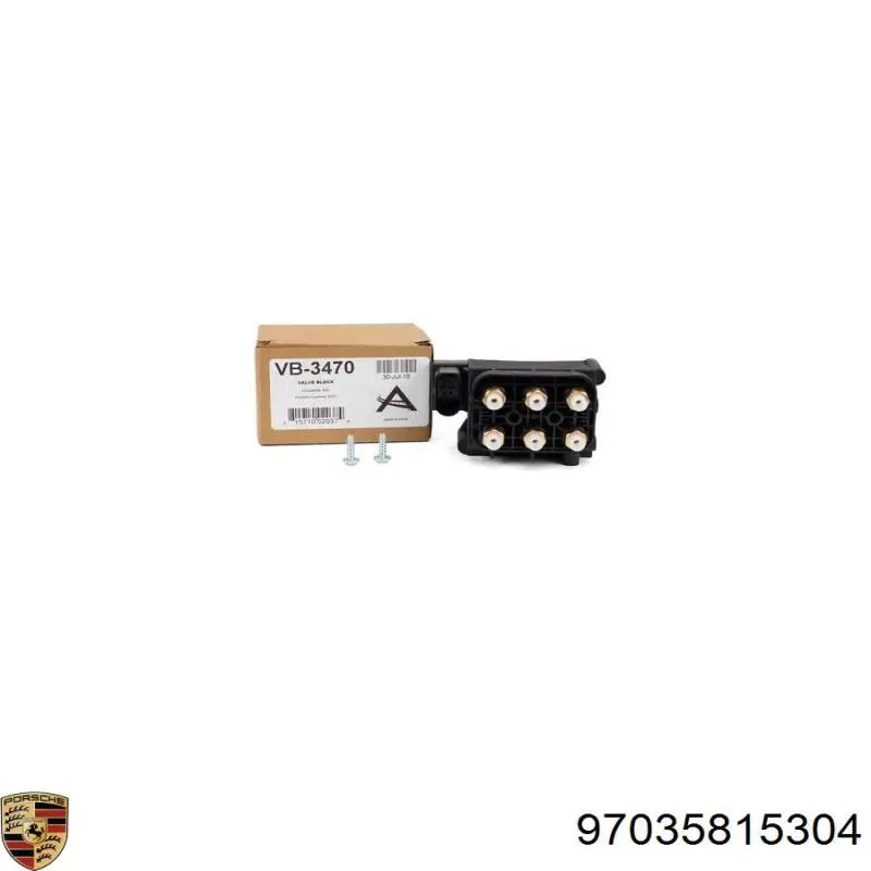 Compre 97035815304 Porsche Unidade de válvulas de suspensão regulada