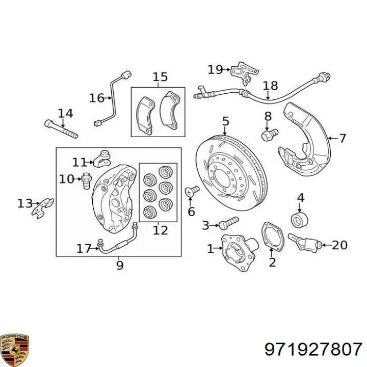 971927807 Porsche Sensor ABS