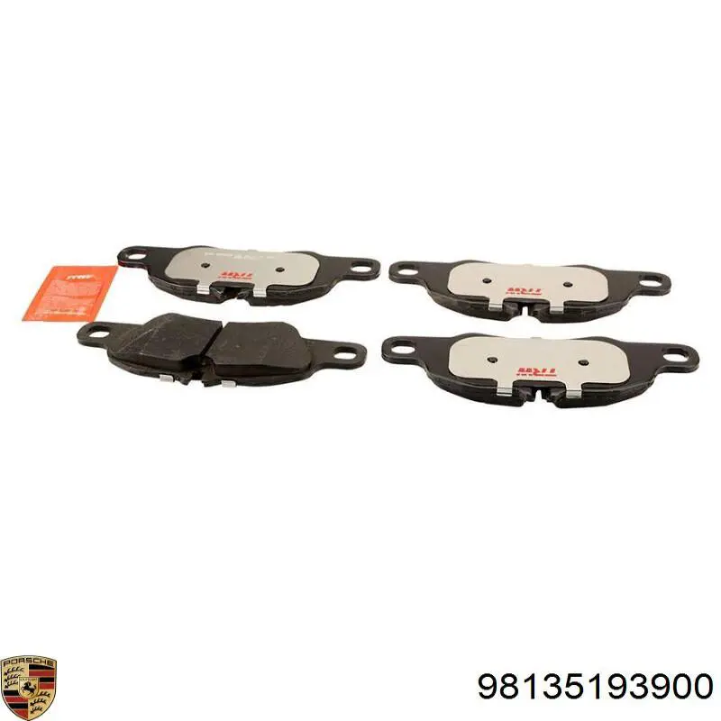 98135193900 Porsche Sapatas do freio dianteiras de disco