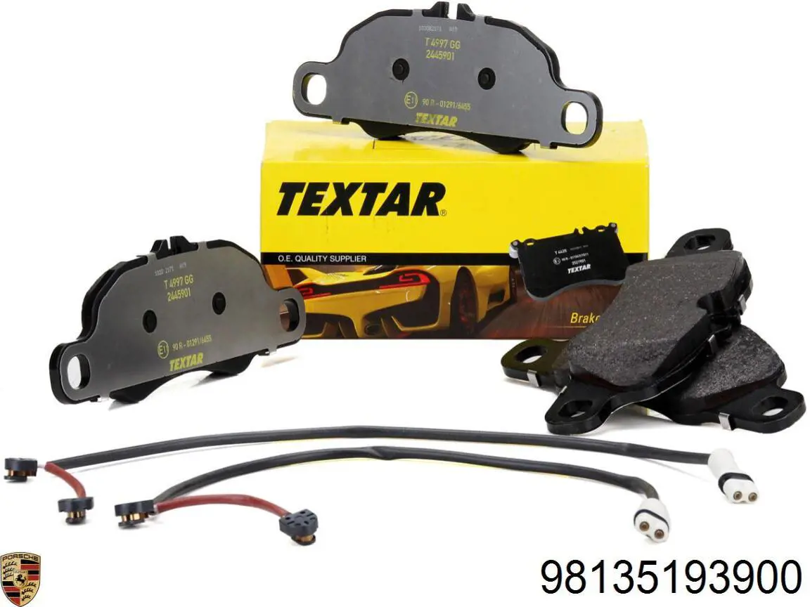 Compre 98135193900 Porsche Sapatas do freio dianteiras de disco