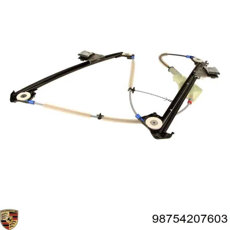Mecanismo de acionamento de vidro da porta dianteira direita Porsche 911 Targa 997