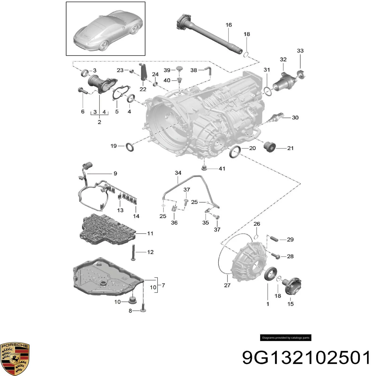 Compre 9G132102501 Porsche 