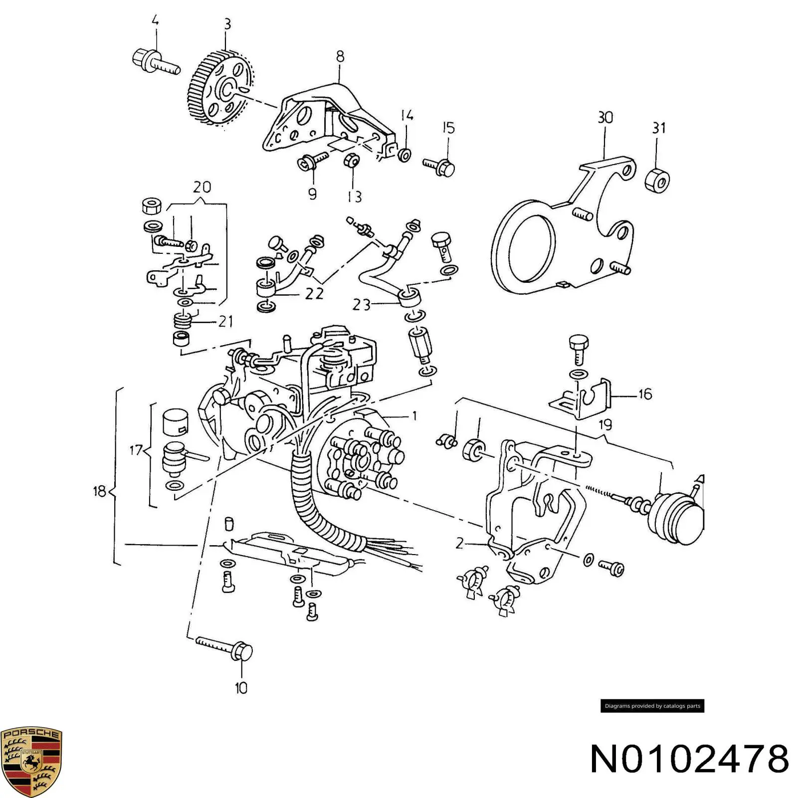NFE601212C VAG Parafuso do sistema de escape (do silenciador)