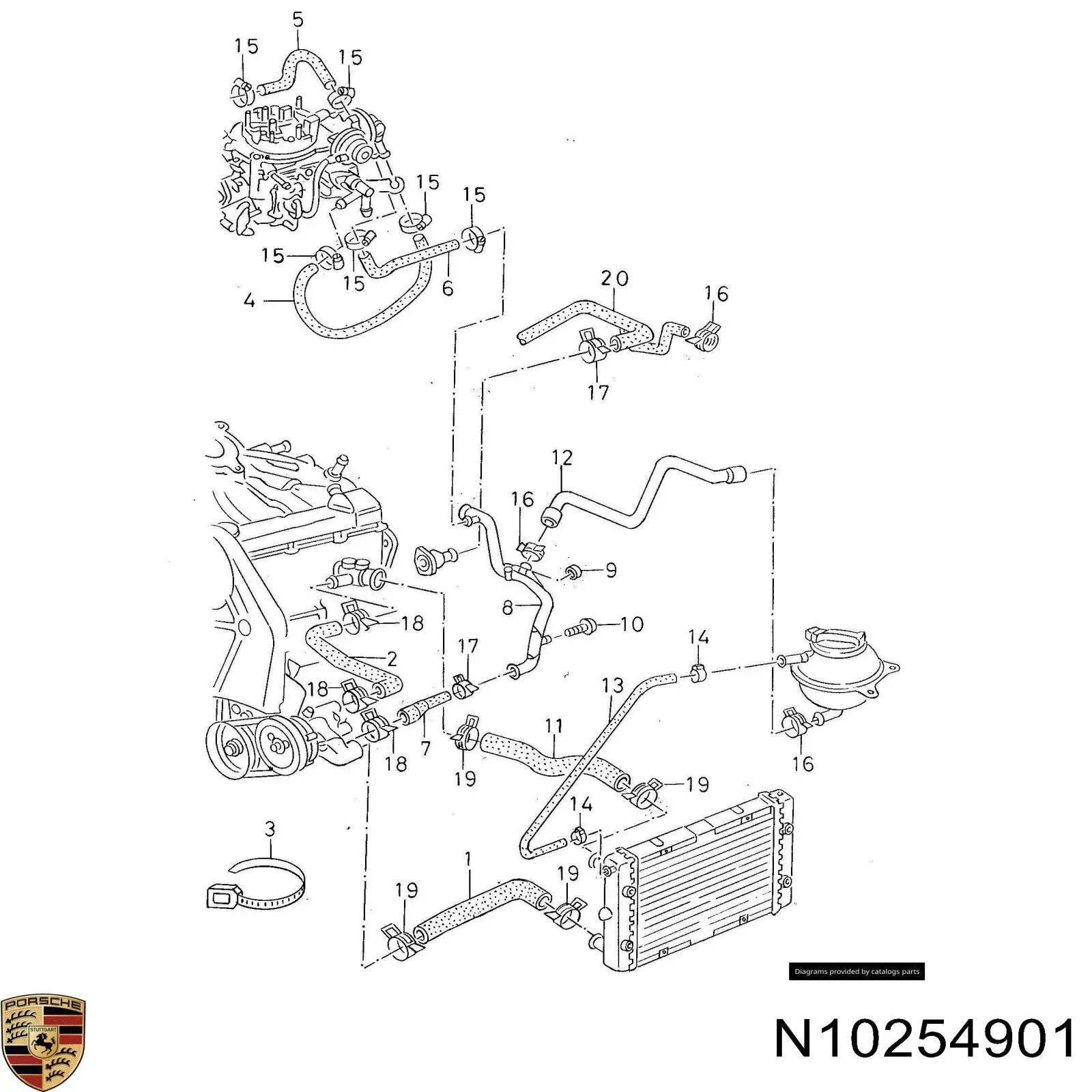 Consola de tanque de combustível VAG N10254901 preço, a partir de 1,90 USD