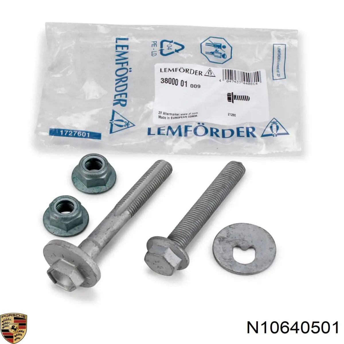 N10640501 Porsche Parafuso de fixação do braço oscilante inferior traseiro