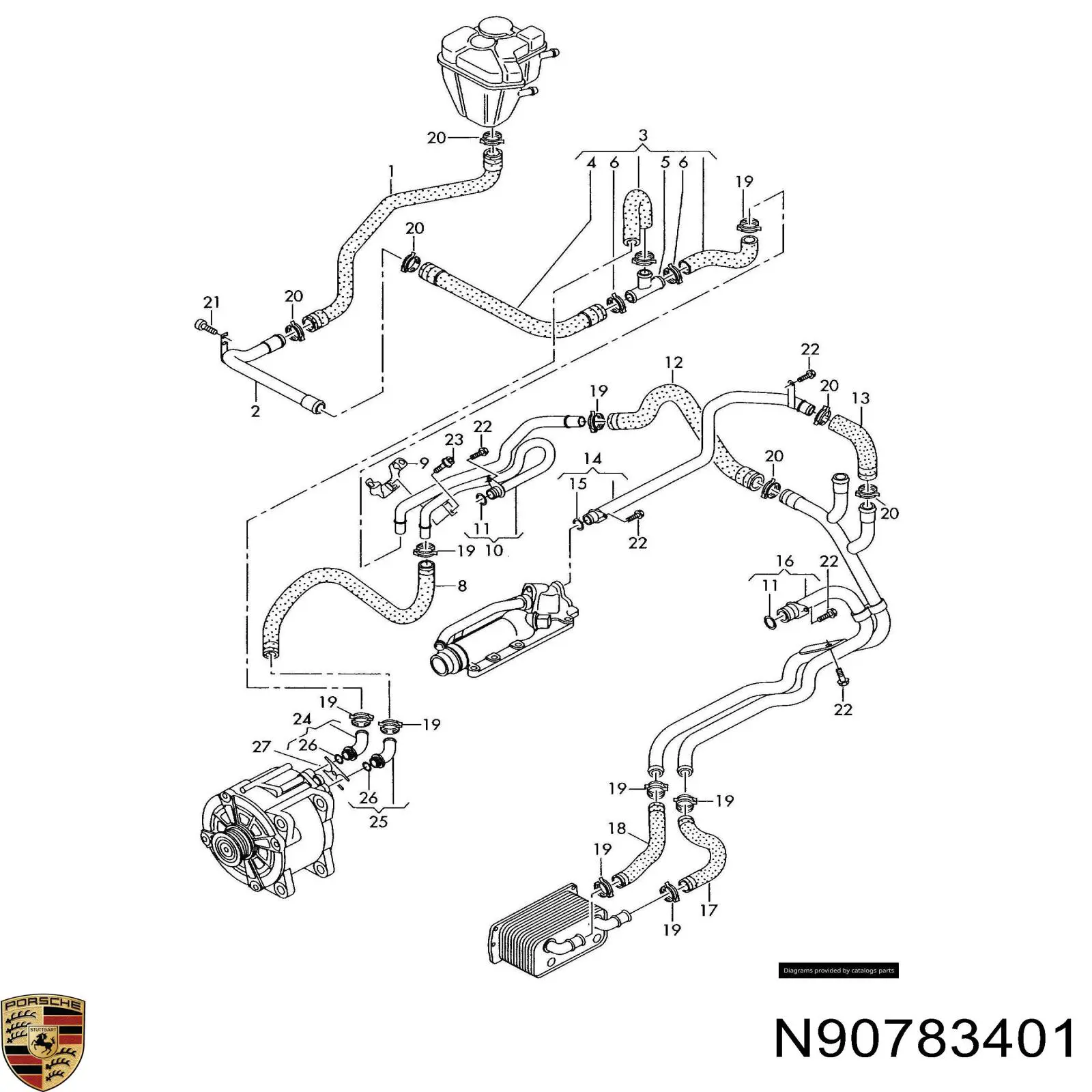 Vedante de bomba de vácuo Porsche N90783401 preço, a partir de 4,75 USD