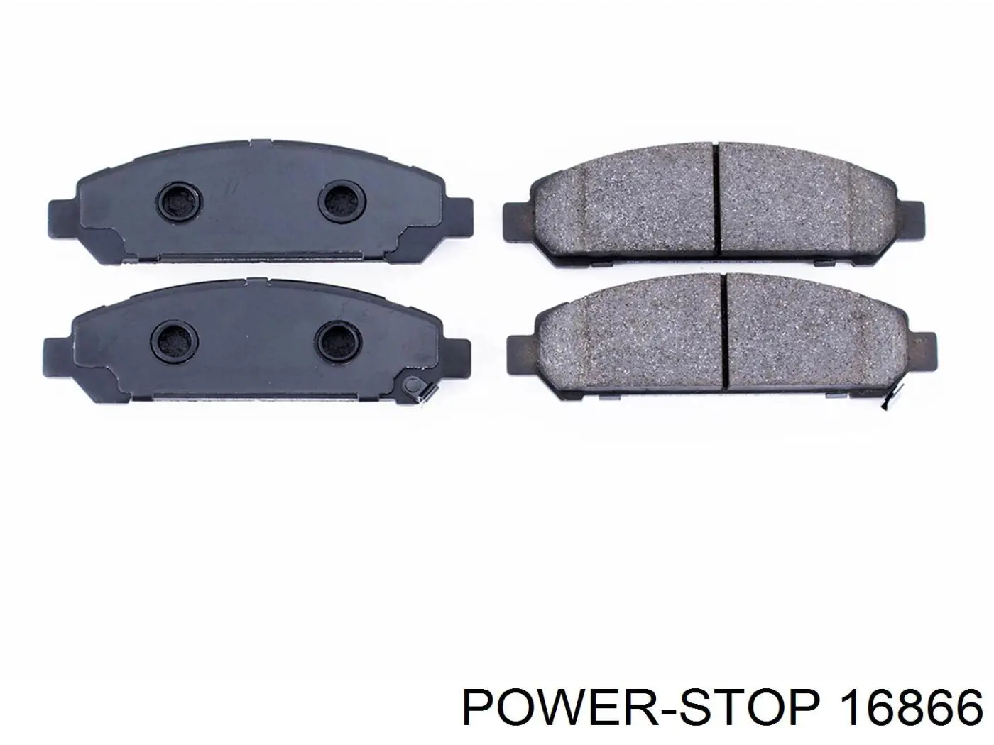 Compre 16866 Power Stop Sapatas do freio dianteiras de disco