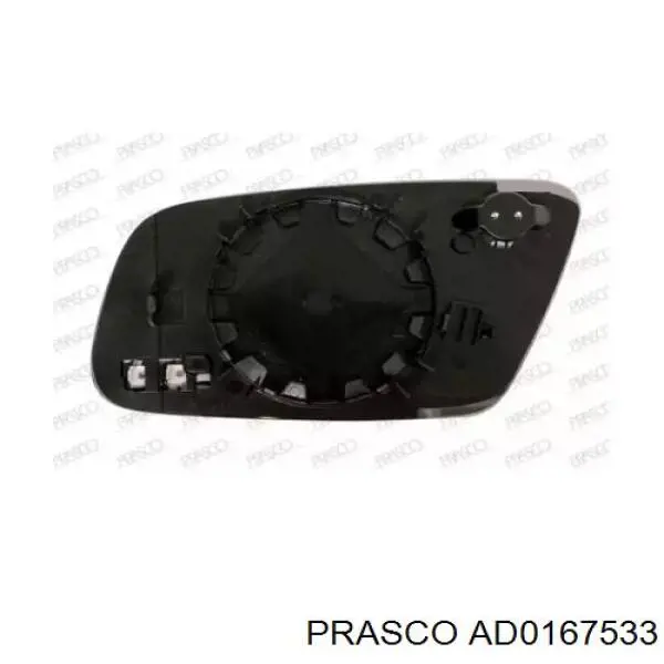 8D0857536E VAG Elemento espelhado do espelho de retrovisão direito
