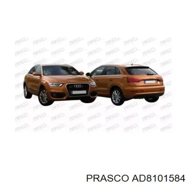 8U0853817AGRU VAG Expansor esquerdo (placa sobreposta) de arco do pára-lama traseiro
