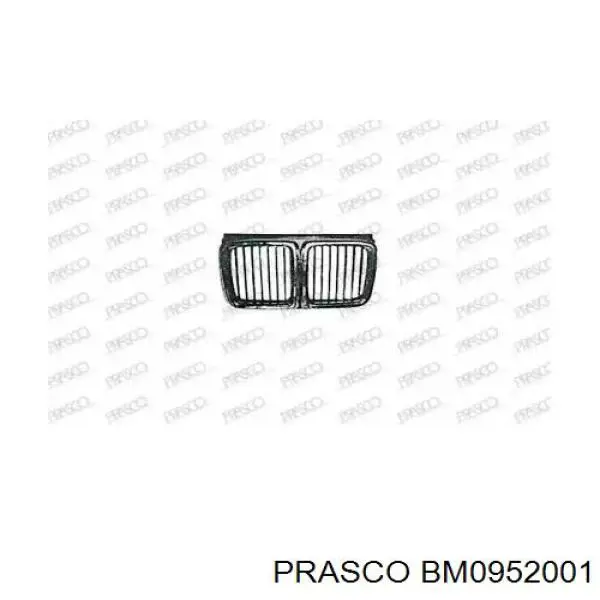  Grelha do radiador BMW 7 sedan (E32) (1986 - 1994) 