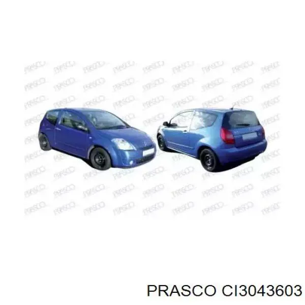 Guarda-barras direito do pára-lama dianteiro 7136CJ Peugeot/Citroen