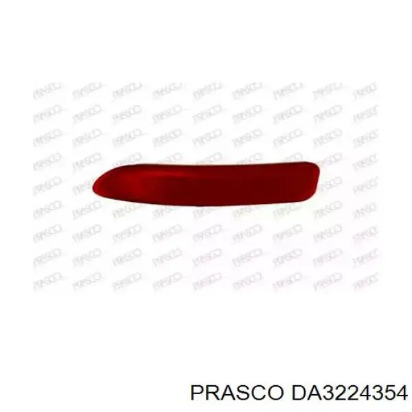 DA3224354 Prasco Retrorrefletor (refletor) do pára-choque traseiro esquerdo