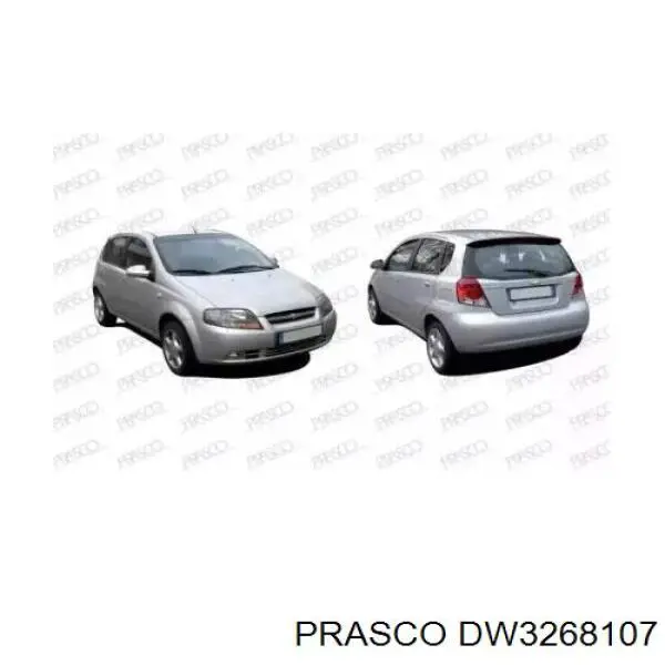 Maçaneta externa direita da porta traseira Prasco DW3268107 preço, a partir de 32,35 USD