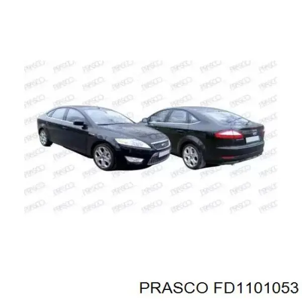 1717539 Ford Consola direita do pára-choque traseiro