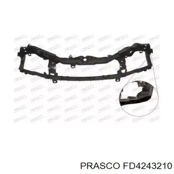 Suporte do radiador montado (painel de montagem de fixação das luzes) Ford 1509265 preço, a partir de 101,48 USD