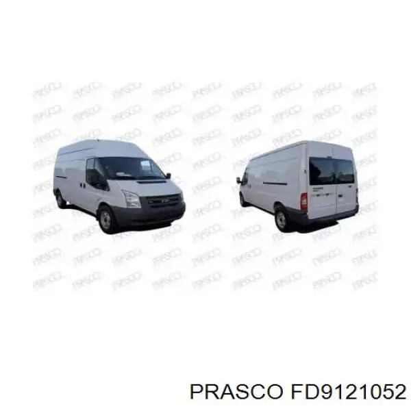 Pára-choque traseiro Prasco FD9121052 preço, a partir de 57,16 USD