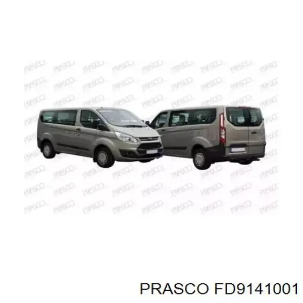 FD9141001 Prasco Pára-choque dianteiro, parte superior