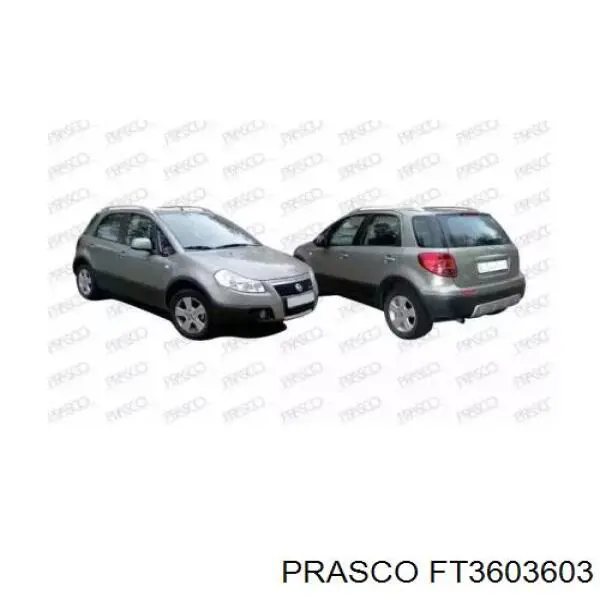 7232179J00 Suzuki Guarda-barras direito do pára-lama dianteiro