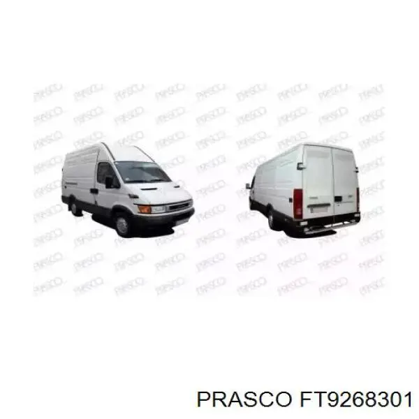 Maçaneta direita externa da porta traseira (batente) 504065081 Iveco