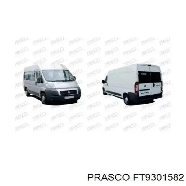 FT9301582 Prasco Expansor (placa sobreposta) de arco do pára-lama dianteiro esquerdo