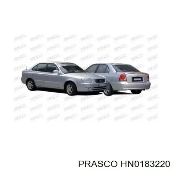 Suporte do radiador montado (painel de montagem de fixação das luzes) Hyundai Accent II LC