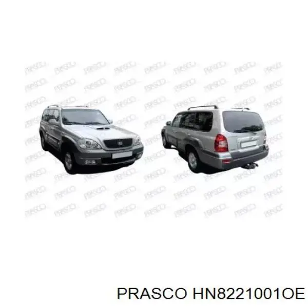 Pára-choque dianteiro Hyundai Terracan  HP