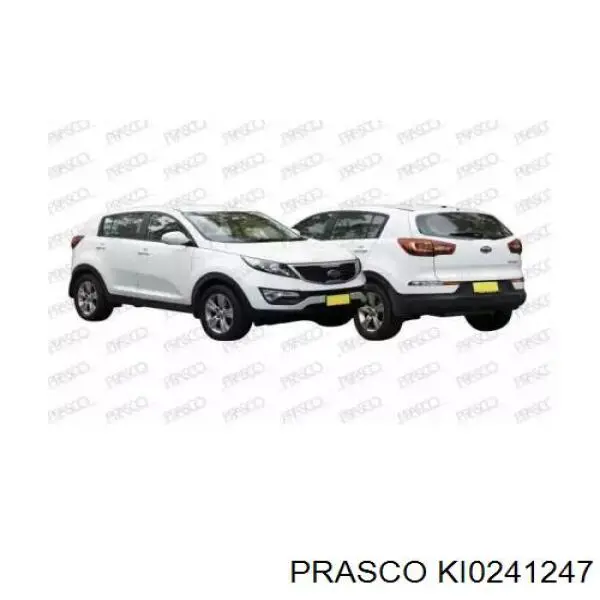 865823U010 Hyundai/Kia Moldura direita do pára-choque dianteiro