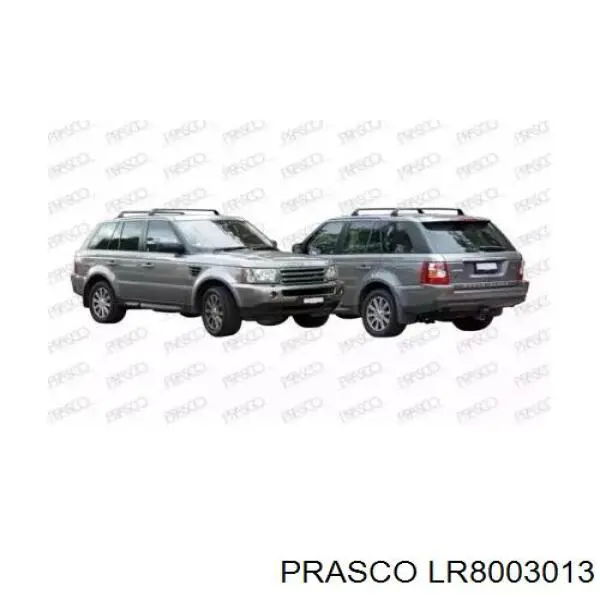 Pára-lama dianteiro direito Prasco LR8003013 preço, a partir de 150,09 USD