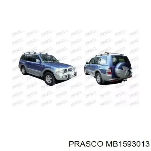 Compre MB1593013 Prasco Pára-lama dianteiro direito