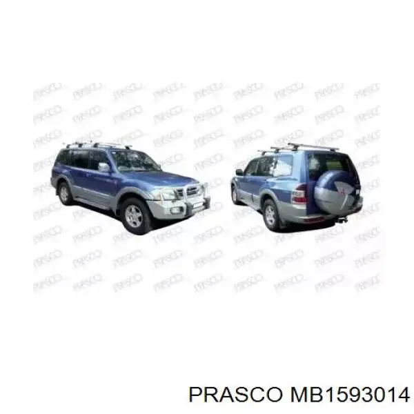  Pára-lama dianteiro esquerdo Mitsubishi Montero SPORT SUV (K8, K9) (2000 - 2004) SPORT
