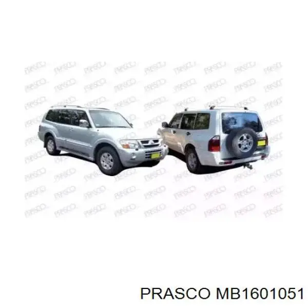 Compre MB1601051 Prasco Pára-choque traseiro