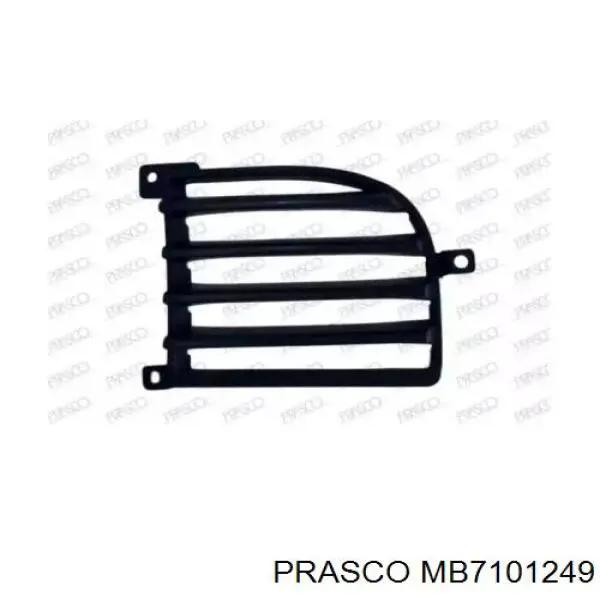Compre MN133252 Mitsubishi Grelha direita do pára-choque dianteiro