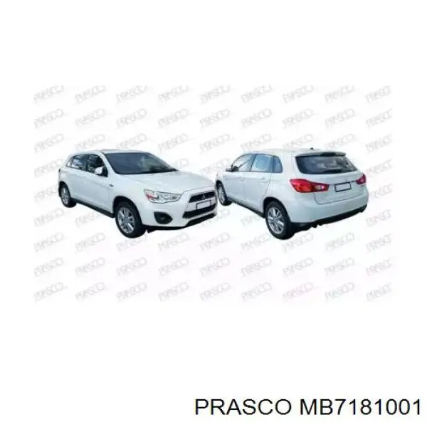 Pára-choque dianteiro 6400F307XA Mitsubishi