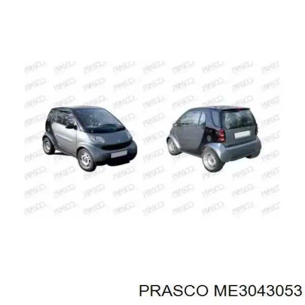 Compre ME3043053 Prasco Pára-choque traseiro, parte esquerda