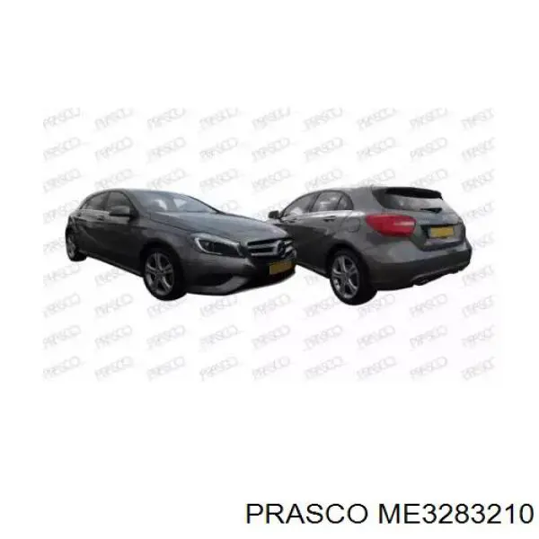 A246620023464 Mercedes Suporte do radiador montado (painel de montagem de fixação das luzes)