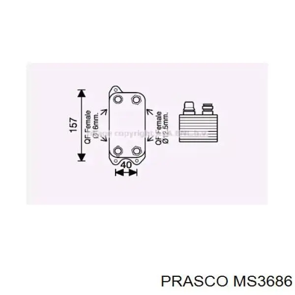 Compre 39013 Metalcaucho Radiador de esfriamento, Caixa Automática de Mudança