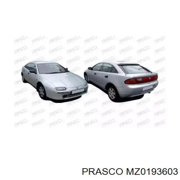Pára-lama dianteiro direito Mazda 323 S V BA