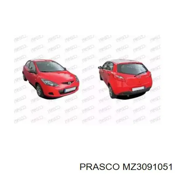 DF7150221F8H Mazda Pára-choque traseiro