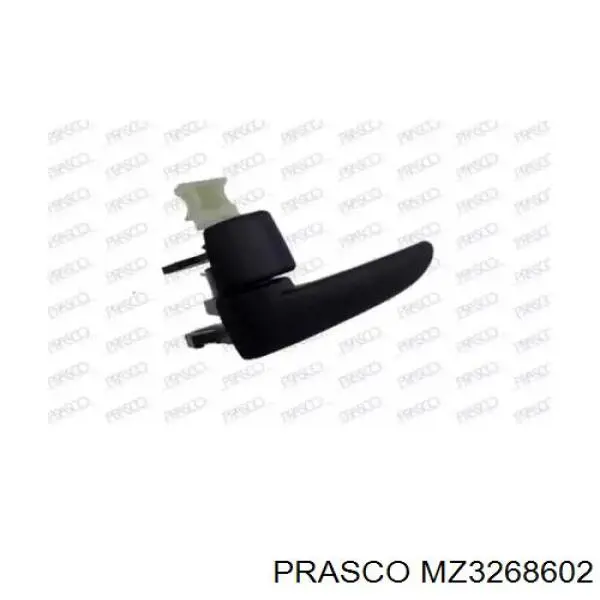 D35159330D02 Mazda Maçaneta interna dianteira/traseira da porta esquerda