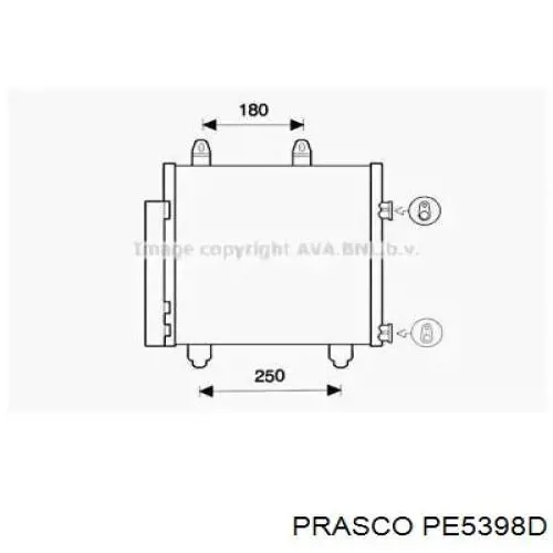 Radiador de aparelho de ar condicionado Peugeot/Citroen B000995480 preço, a partir de 100,63 USD