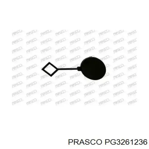 Compre 1607397980 Peugeot/Citroen Tampão dianteira do pára-choque do gancho de reboque