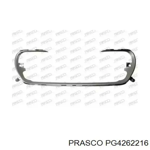 1606861980 Peugeot/Citroen Carcaça de grelha do pára-choque dianteiro