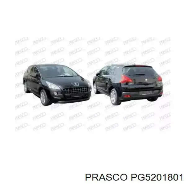 PG5201801 Prasco Spoiler do pára-choque dianteiro