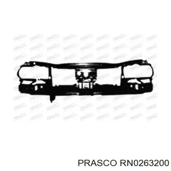  Suporte do radiador montado (painel de montagem de fixação das luzes) Renault Megane SCENIC monovolume (JA0, JA1) (1996 - 2001) SCENIC