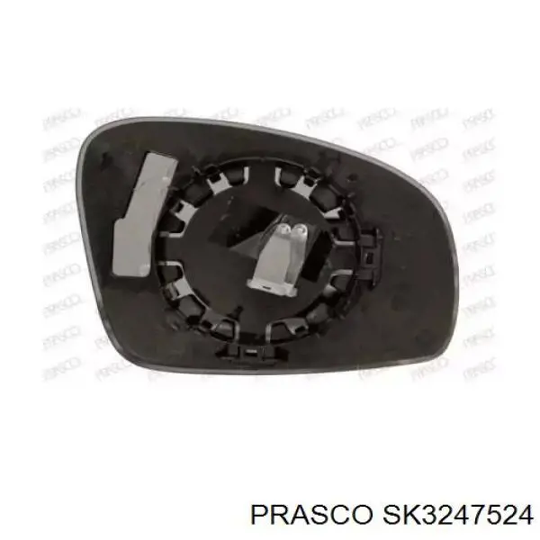 Elemento espelhado do espelho de retrovisão esquerdo 6915546E Polcar
