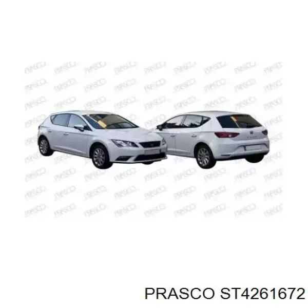 Reforçador do pára-choque traseiro Seat Leon III 5F1